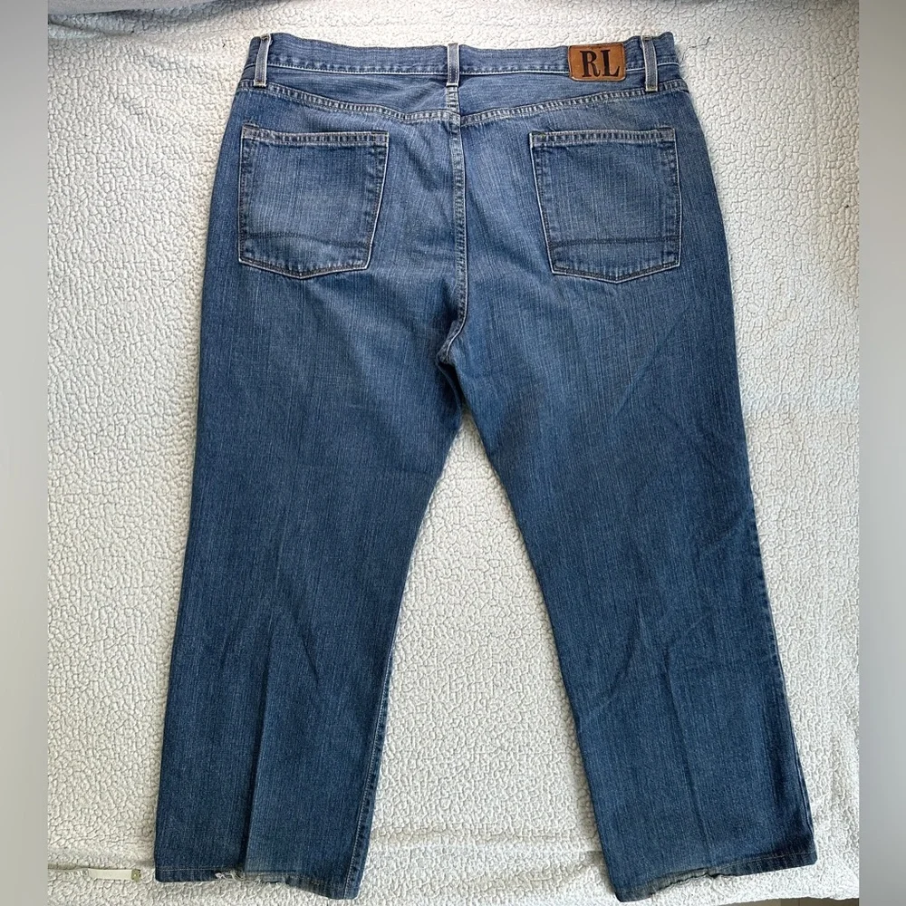 Polo Ralph Lauren Jeans Co Men’s 38x30 Blue Straight Denim Pants Blue Vintage